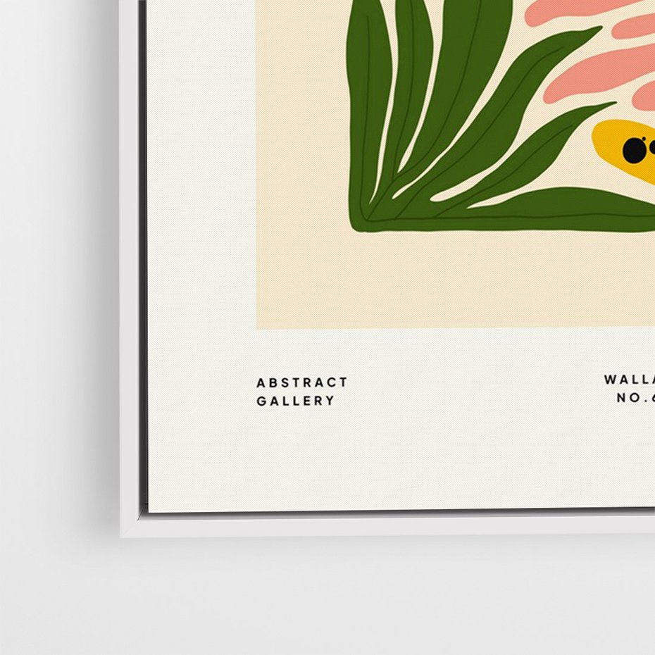 Obraz w ramie 50x70 - Rozkwitające Odbicia - nowoczesny plakat, gepard - rama biała