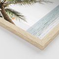 Zestaw obrazy w ramie 50x70 galeria - Plaża, palmy, lato, wakacje - rama drewno