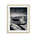 Plakat w ramie 40x50 - Miejska Symfonia - miasto, nocą - rama drewno