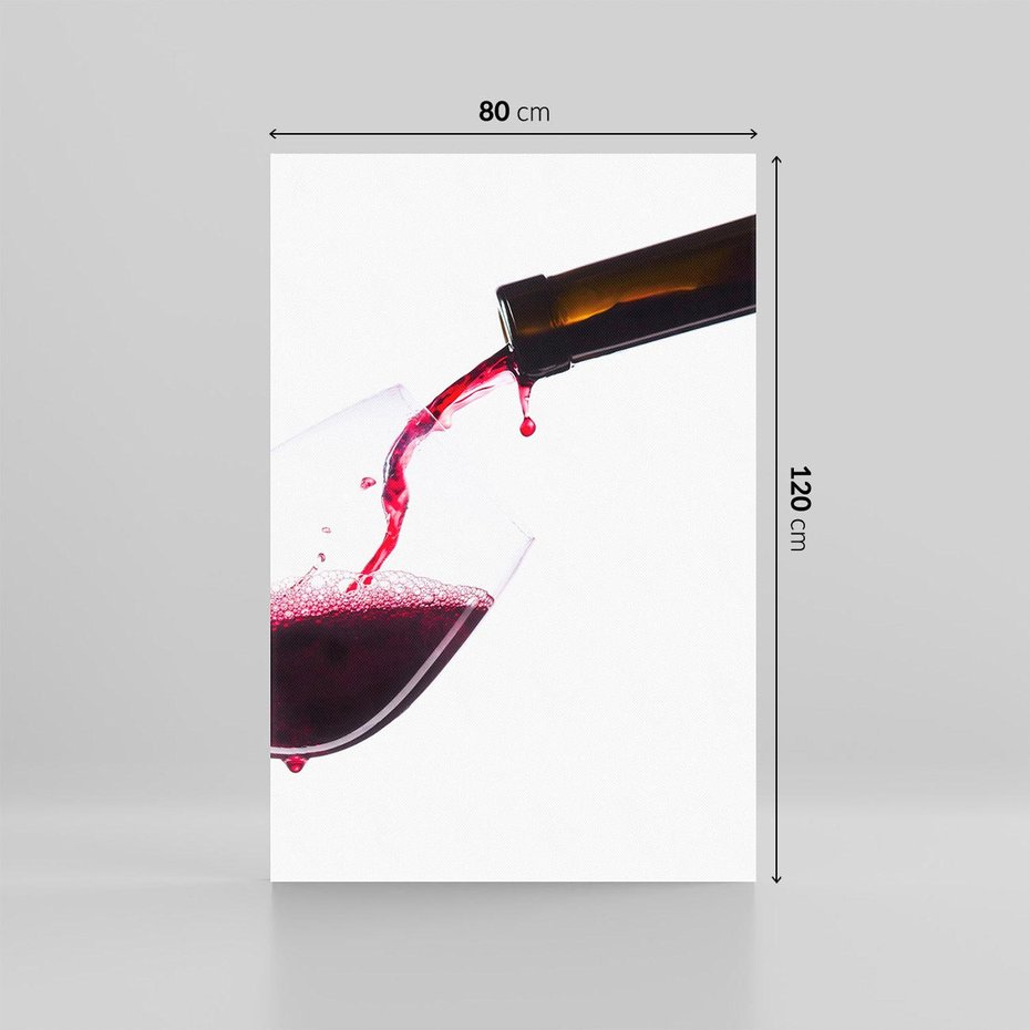 Obraz na płótnie 80x120 - Radość w smaku wina - wino