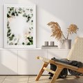 Plakat bez ramy 30x40 - Róże i Zielone Liście - kompozycja kwiatowa, róże