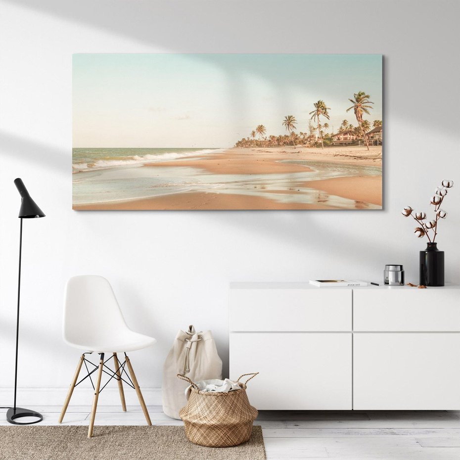 Obraz na płótnie 100x50 - Ukojenie na Plaży - fotografia, rajska plaża