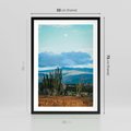Plakat w ramie 50x70 - Malowniczy Pejzaż - pustynia, pejzaż - rama czarna