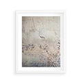 Plakat w ramie 40x50 - Surowość ściany z betonu - ściana, beton - rama biała