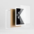 Plakat w ramie 30x40 - Nowoczesność w Linii - architektura, proste linie - rama biała