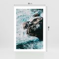 Plakat bez ramy 21x30 - Siła Natury - morze, skały