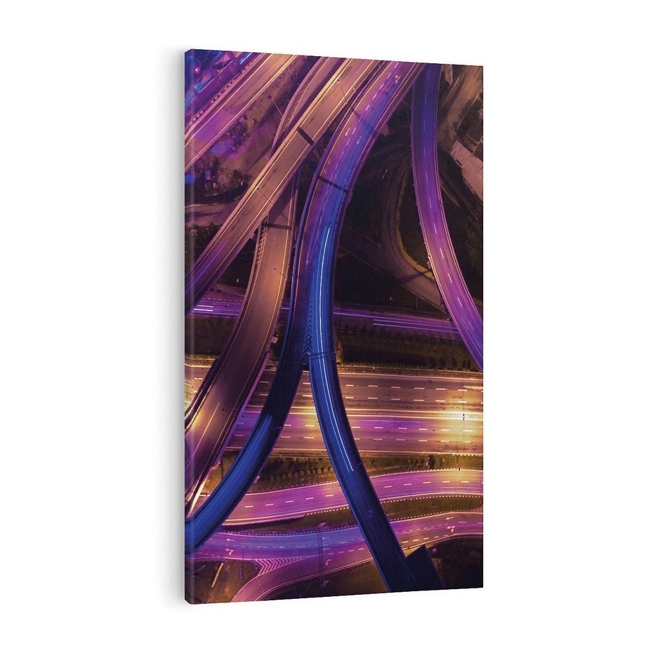 Obraz na płótnie 70x100 - Wiadukty i autostrada - Węzeł drogowy w USA - wiadukty, autostrada