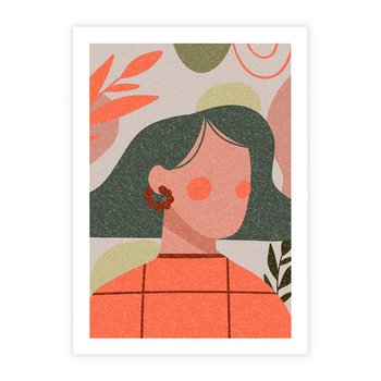 Plakat bez ramy 30x40 - Kobiecy Portret Duszy - nowoczesny plakat, styl retro