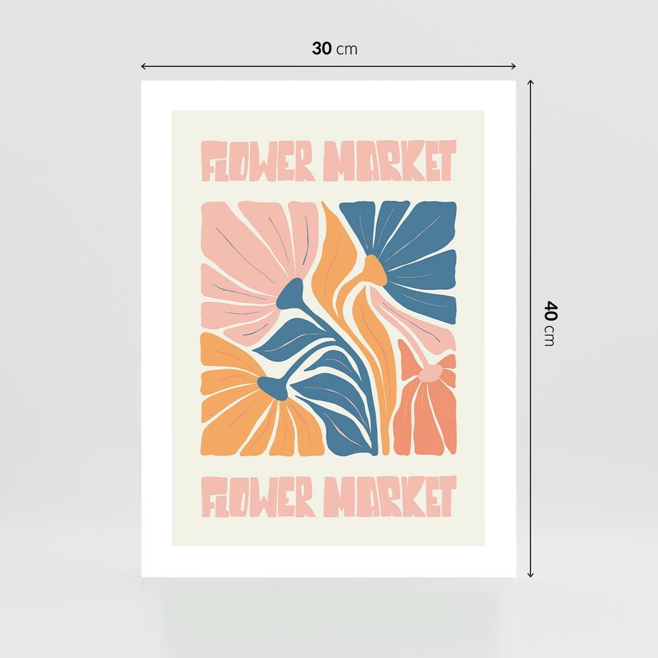 Plakat bez ramy 30x40 - Spójny Dysonans - pastelowe kolory, typografia