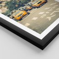 Plakat w ramie 40x50 - Miasto Taksówek - taksówki, miasto - rama czarna
