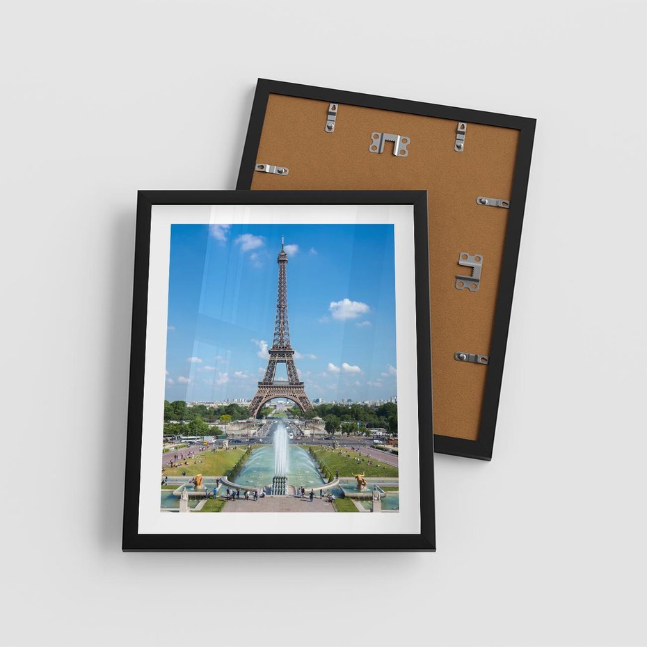 Plakat w ramie 40x50 - Wieża Eiffla - Eiffla, Paryż - rama czarna