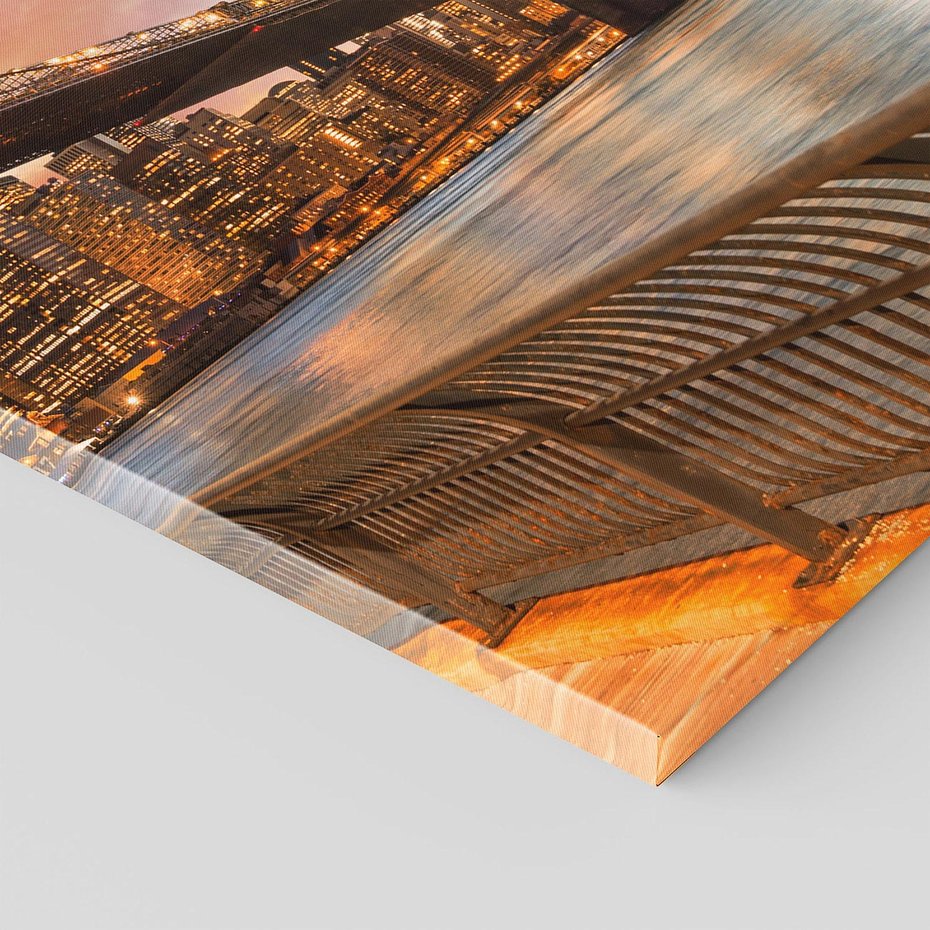 Obraz na płótnie 80x120 - Magia zachodu słońca nad mostem - zachód, słońca