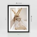 Plakat w ramie 40x50 - Oaza Swobodnego Stylu - boho, tipi - rama czarna
