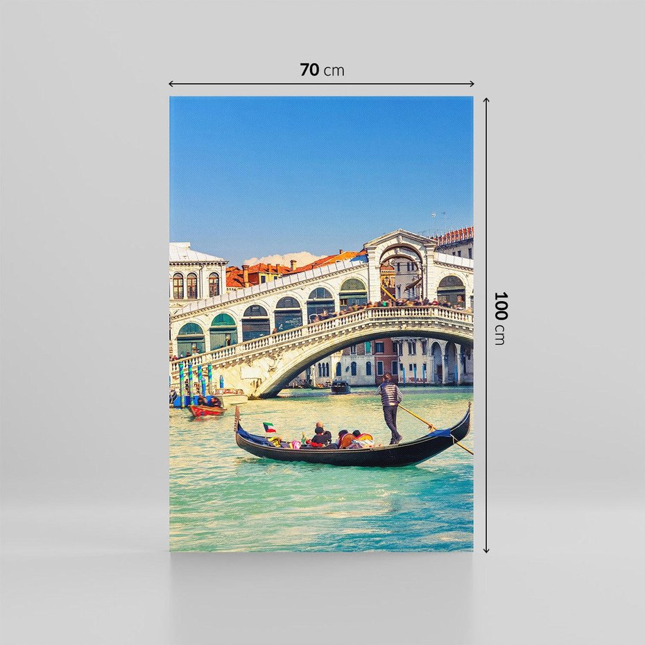 Obraz na płótnie 70x100 - Romantyczna przejażdżka gondolą w Wenecji - Wenecja, gondola