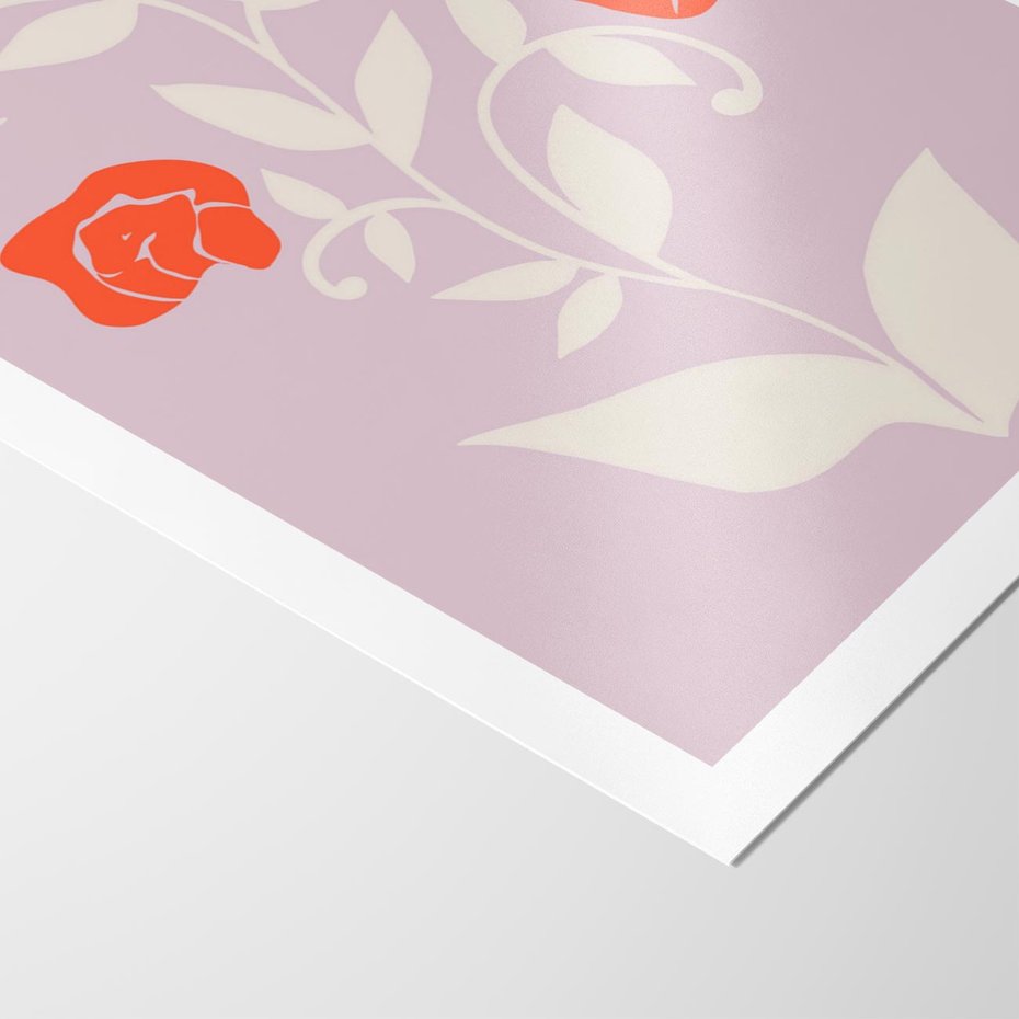 Plakat bez ramy 21x30 - Migotliwe Widzenie Kwiatów - nowoczesny plakat, roślinne motywy