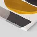 Obraz na płótnie 60x60 - Tajemnice sztuki odkryte - geometryczne półkola, kształty