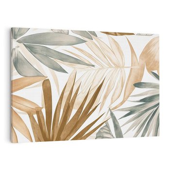 Obraz na płótnie 100x70 - Liście w Akwareli - akwarela, malowane liście