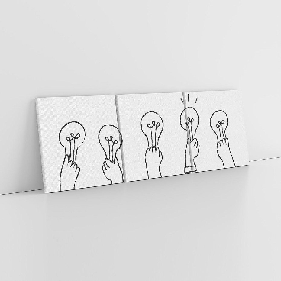 Obraz na płótnie 120x40 - Idea w Rękach - szkic, grafika