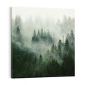 Obraz na płótnie 40x40 - Las Mgły - Las, we