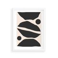 Plakat w ramie 30x40 - Surowa Abstrakcja - abstrakcyjny nowoczesny obraz, surowość - rama biała