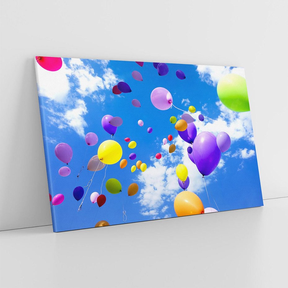 Obraz na płótnie 100x70 - Niebo pełne balonów - niebo, balony