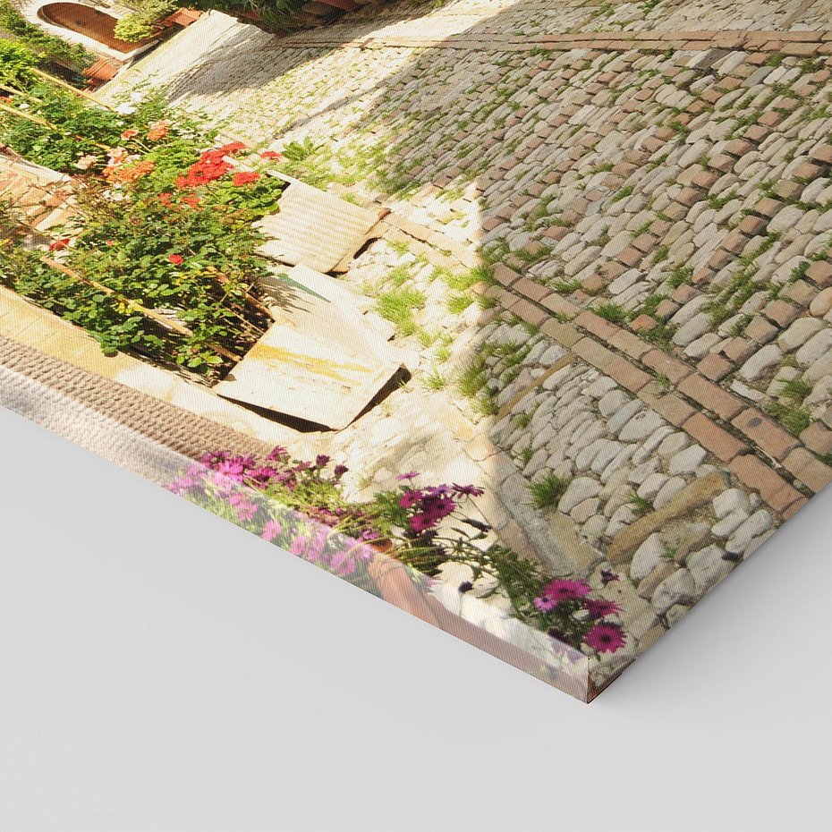 Obraz na płótnie 80x120 - Włoskie Uliczki - włoska, uliczka