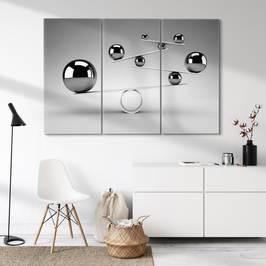 Obraz na płótnie 120x80 - Kolorowe kule abstrakcji - kule, kulki