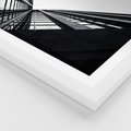 Plakat w ramie 40x50 - Nowoczesność w Linii - architektura, proste linie - rama biała
