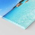 Obraz na płótnie 70x70 - Idylliczne Seszele - przyjemność dla oczu - Seszele, plaża