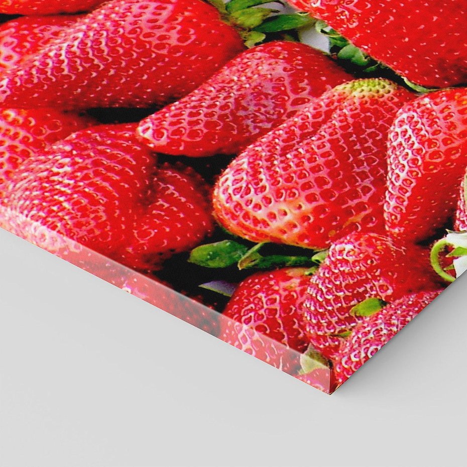 Obraz na płótnie 120x40 - Truskawki Czerwone Kropki Uczuć - truskawki, owoce