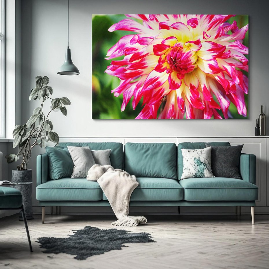 Obraz na płótnie 100x70 - Kwiatowa harmonia - kwiat, kwiaty