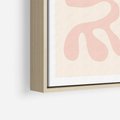 Obraz w ramie 70x100 - Migotliwe Akwarelowe Kontury - absrakcyjne dziwne formy, nowoczesny plakat - rama drewno