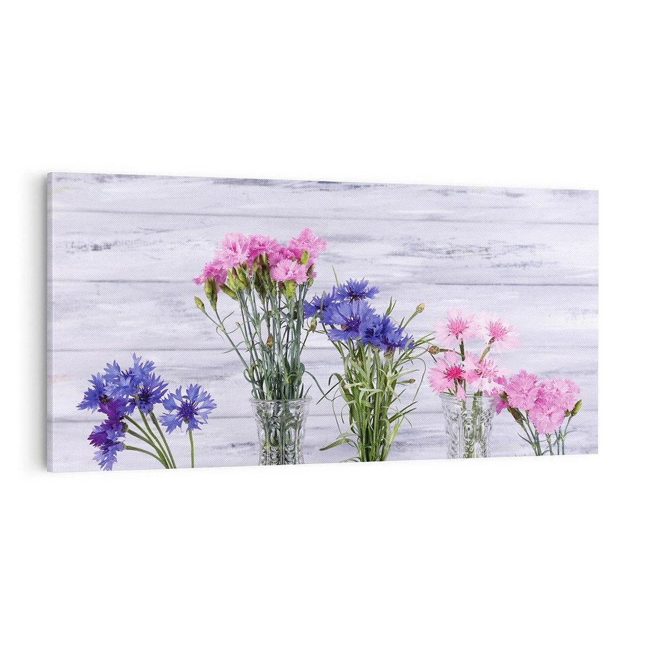 Obraz na płótnie 100x50 - Kwiatowe impresje - kwiaty,