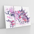 Obraz na płótnie 120x80 - Japońska Serenada: Obraz Azji w Twoim Domu - Japonia, obraz