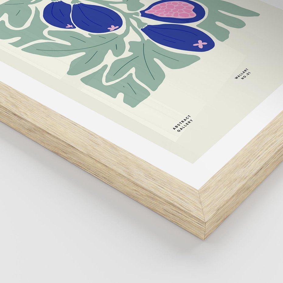 Plakat w ramie 30x40 - Symfonia Przestrzeni - figi, plakat - rama drewno