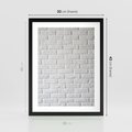 Plakat w ramie 30x40 - Wymiarowa Struktura - ściana, cegła - rama czarna