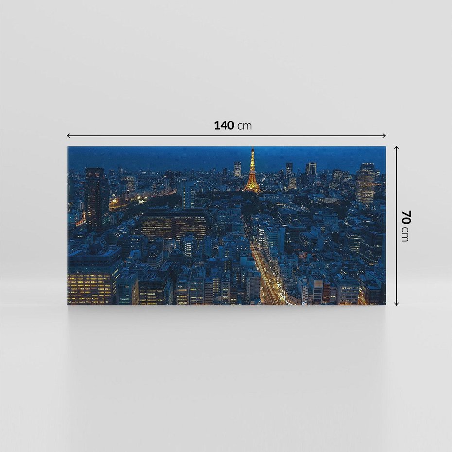 Obraz na płótnie 140x70 - Nocne impresje Paryża we Francji - Francja, Paryż