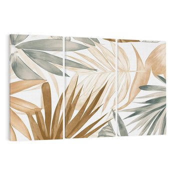 Obraz na płótnie 120x80 - Liście w Akwareli - akwarela, malowane liście