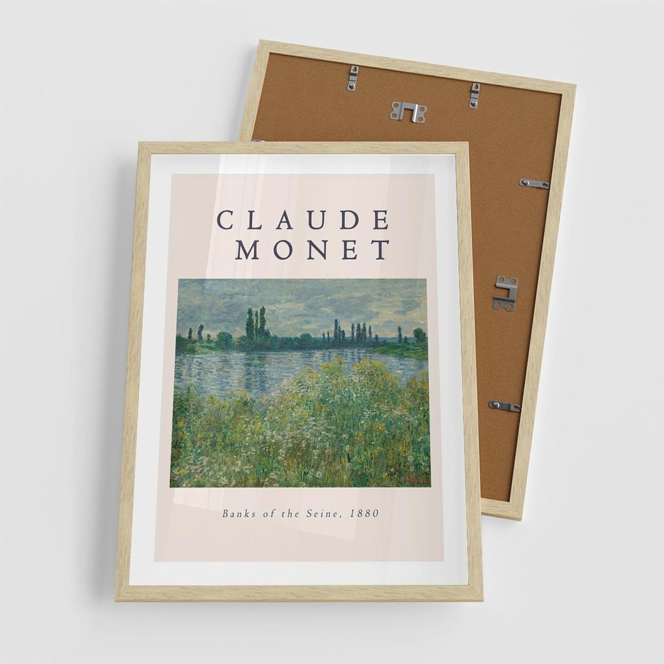 Plakat w ramie 50x70 - Claude Monet: Reprodukcja - Claude Monet, reprodukcja plakat - rama drewno