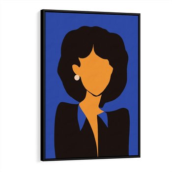 Obraz w ramie 70x100 - Modernistyczne Wibracje - sztuka nowoczesna, plakat - rama czarna