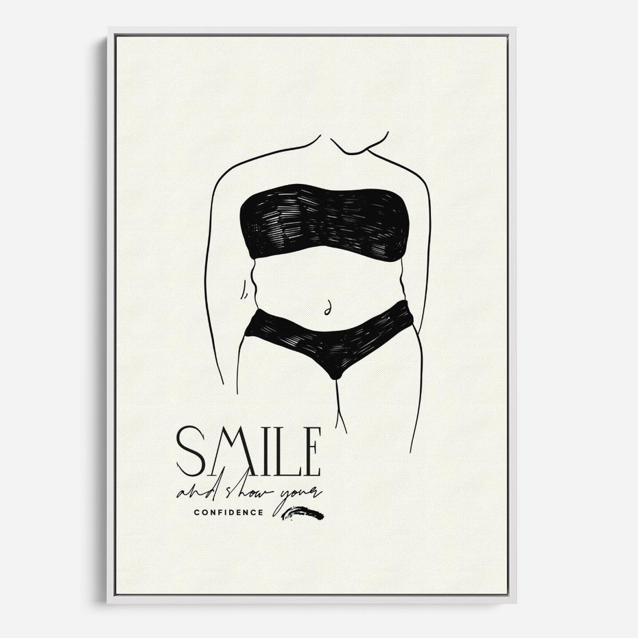 Obraz w ramie 50x70 - Opowieść Splątanych Energii - siła kobiecości, rysunek - rama biała