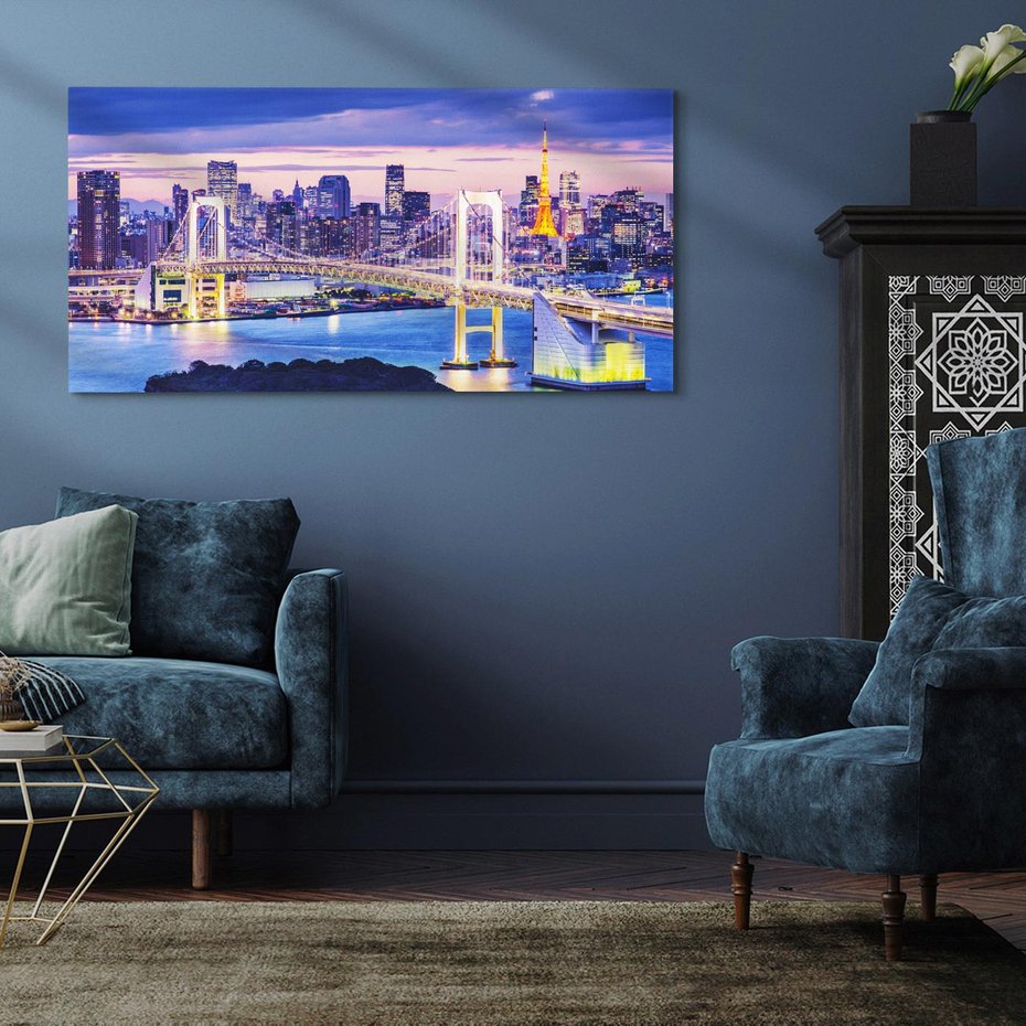 Obraz na płótnie 120x60 - Tokio - pulsujące serce Japonii - Tokio, Japonia