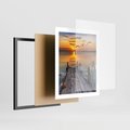 Plakat w ramie 40x50 - Magia zachodu słońca - zachód, słońca - rama czarna