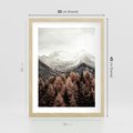 Plakat w ramie 30x40 - Jesienna Przyroda - góry, jesień - rama drewno