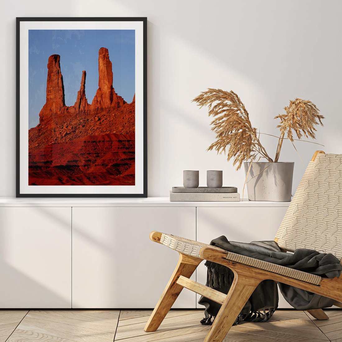 Plakat w ramie 50x70 - Wielki Kanion - majestat pustyni - Wielki Kanion, pustynia - rama czarna