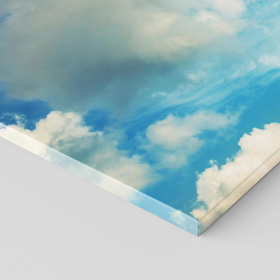 Obraz na płótnie 120x40 - Niebiańska Przestrzeń: Chmury na Horyzoncie - niebo, chmury