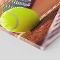 Obraz na płótnie 80x80 - Moc Tenisowej Pasji: Rakieta w Akcji - tenis, rakieta