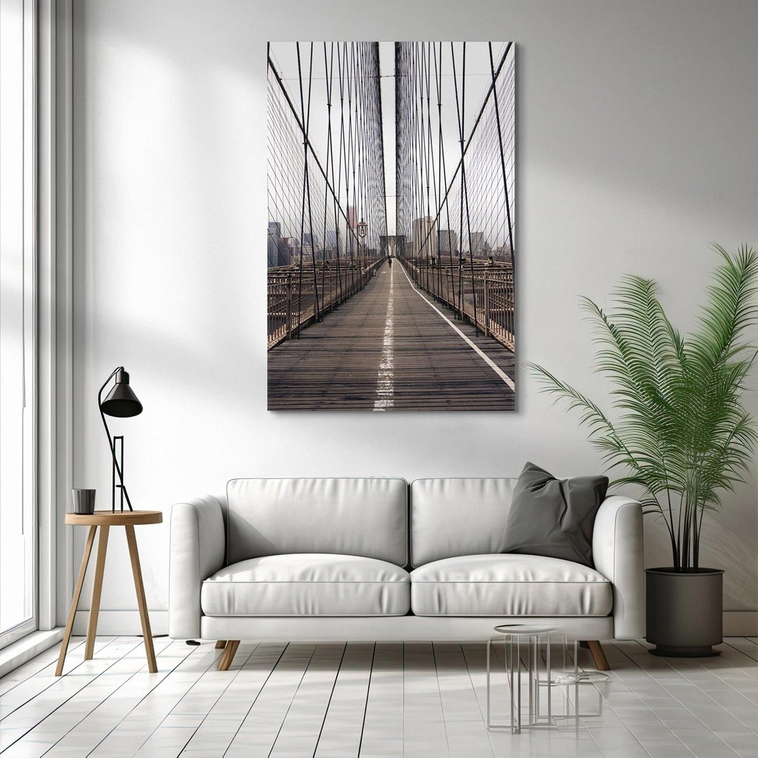Obraz na płótnie 70x100 - Nowoczesna Linia - most, nowoczesna