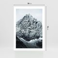 Plakat bez ramy 50x70 - Surowość Gór - śnieg, zima w górach
