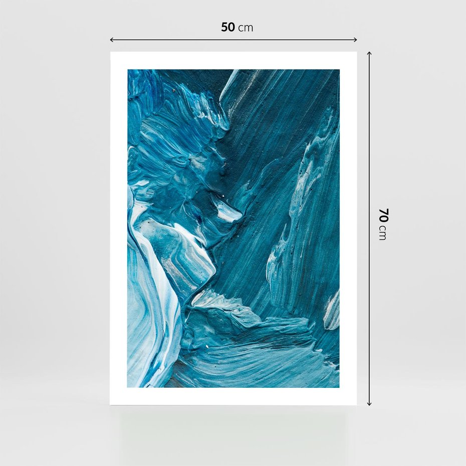 Plakat bez ramy 50x70 - Wyrazista abstrakcja w akwareli - abstrakcja, akwarela